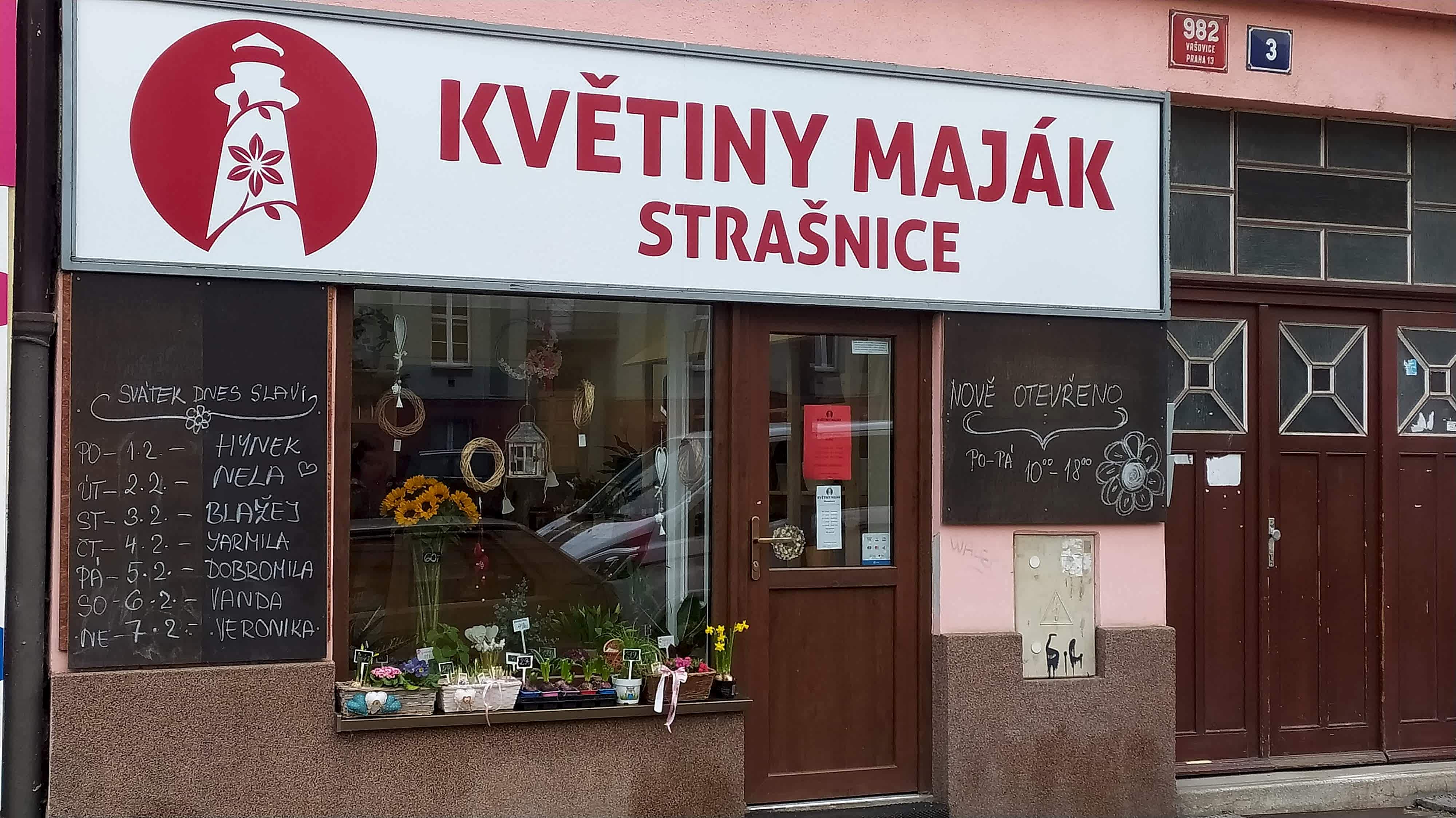 Květiny Maják Strašnice - Provozovna Praha 10