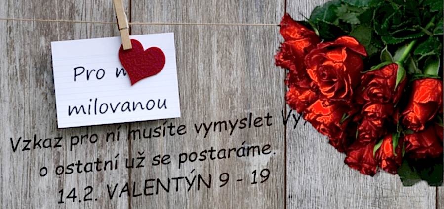 Potěšte svou milou 14.2 je VALENTÝN